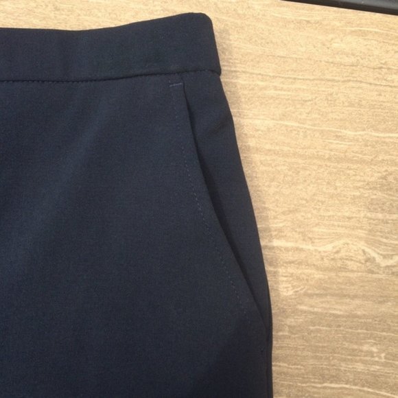 Navy Blue Stretch Pants - Petite Size 10 - Picture 6 of 7